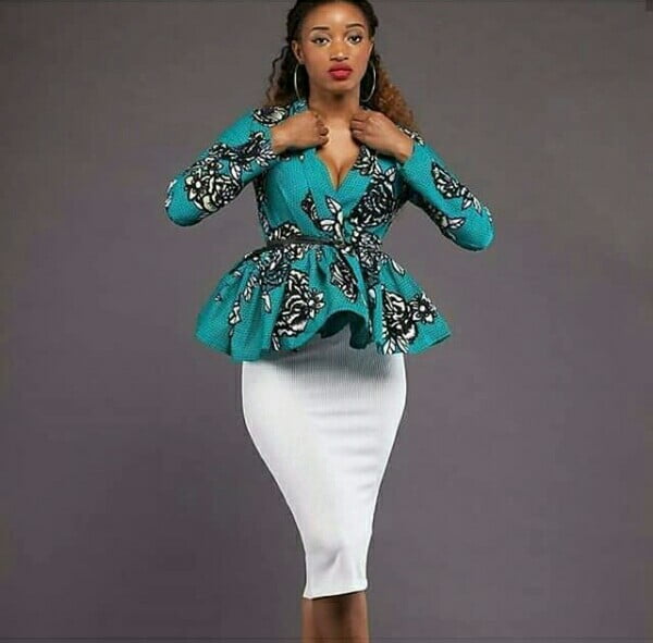 African Peplum Tops and Dresses