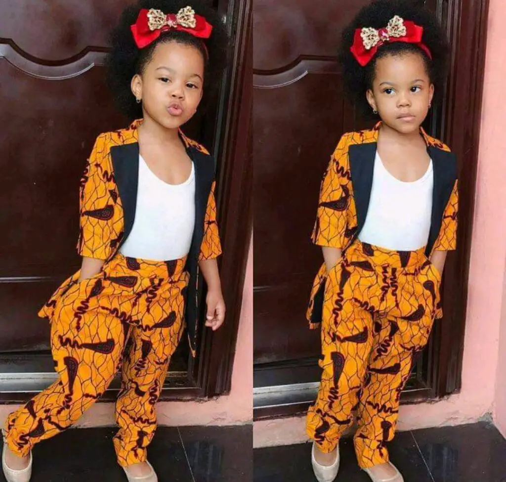 Ankara Trouser and Top for Baby Girl