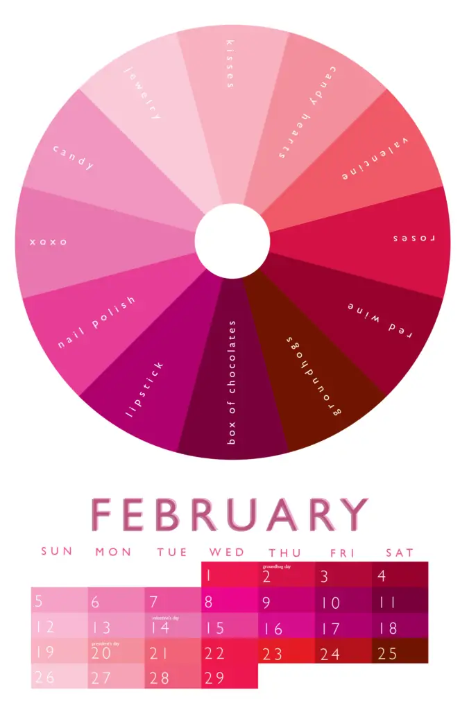 Colors for February (Color of the Month)