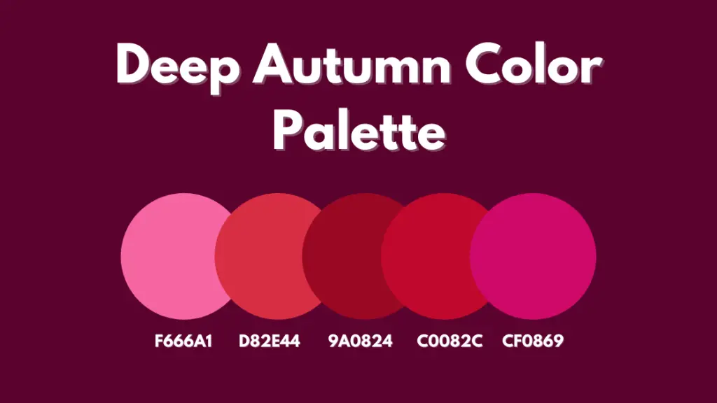 Deep Autumn Color Palette