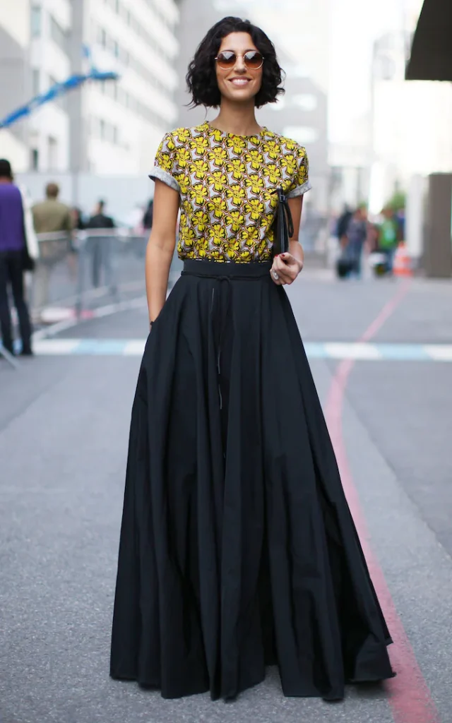 How to Style Long Skirt