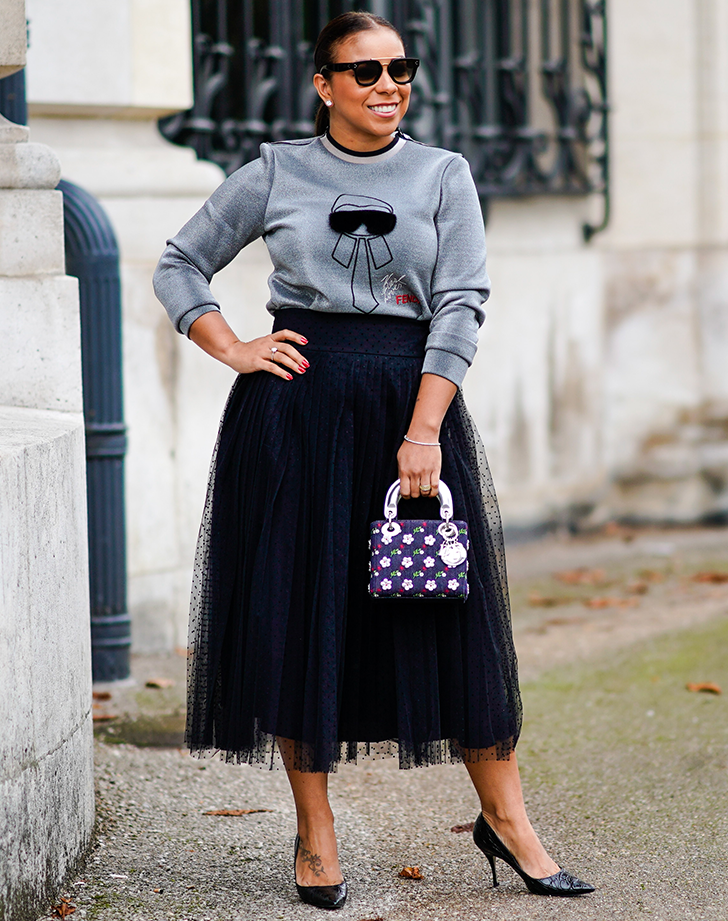 How to Style a Black Skirt